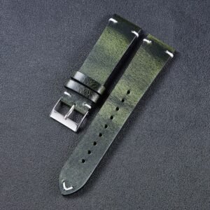 HB001 Color-Changing  Retro Oil Wax Leather Ultra-Thin Universal Watch Strap, 18mm, 20mm, 22mm