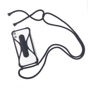 Universal Cell Phone Silicone Lanyard Strap Case With Detachable Neckstrap