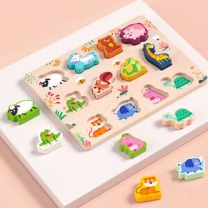 Mongolian Early Teachers Puzzle Blocks Shape Pairing Embedded Board, Style:, Animal, Traffic, Fruit Vegetable, Hand Grasp Animal, Hand Grasp Traffic, Hand Grasp Fruit Vegetable, 12 Hole Geometric Shape, Four Seasons Animal, Magnetic Fruits