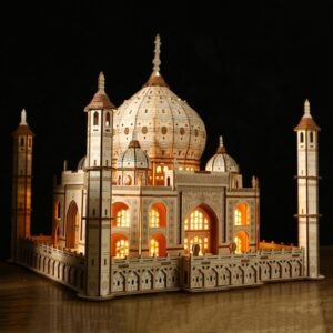 LG904 Castle 3D Wooden Puzzle Children Educational Toys DIY Handmade Ornaments