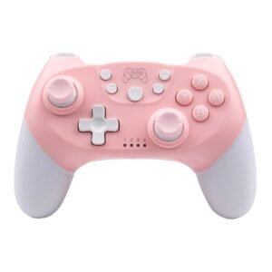 For Nintendo Switch Pro Wireless Bluetooth Handle with Macro Programming & Somatosensory Wake-up, White Pink, Purple Orange, White Red Blue, Black Red Blue, Black Blue Red