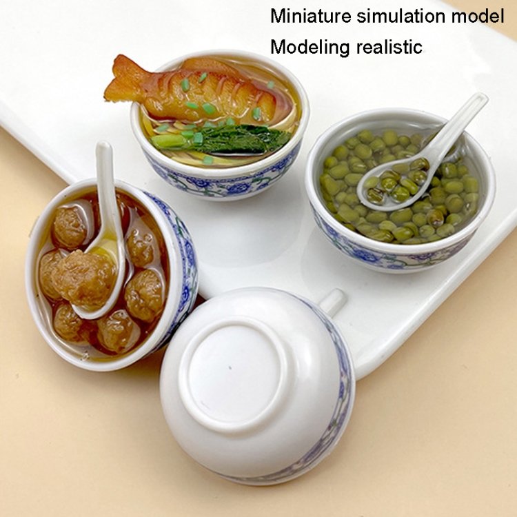 Simulation PVC Food Model Children Toys, Jujube, Jujube Porridge, Porridge, Friut Soup, Jujube Small Rice, Dumpling, Beef Noodles, Big Meat Noodles, Shrimp Meat Noodle, Carp Noodle, Bacon Noodle, Large Noodle, Buckle Meat, Egg Noodle, Chicken Leg Noodl... - Image 4