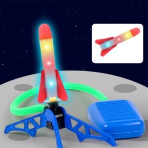 Outdoors Children Stepping-on Rockets Pop-up Rocket Toy, Launcher+1 Light Rocket, Launcher+3 Light Rocket