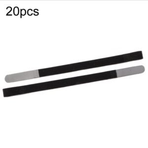 20pcs Plug Organizer Power Cord Organizing Strap Nylon Fixed P-Type Ties, 10 x 100mm