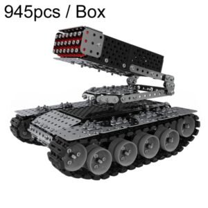 Stereoscopic Metal Assembly Tank Model Ornament Hand- Assembling Building Blocks Toys, 945pcs / Box