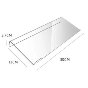 Acrylic Desktop Keyboard Stand Computer Shelf & Typing Support Bracket, Small, Large, Small With Anti-Slip Strip, Large With Anti-Slip Strip