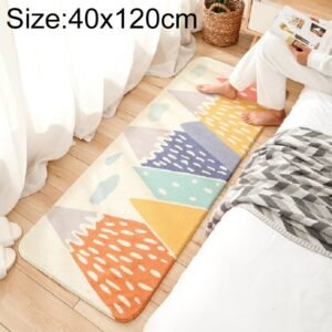 Cartoon Home Sofa Strip Rug Bedroom Bedside Lamb Cashmere Non-slip Mat, 40×120 cm, 60×160 cm, 60×180 cm
